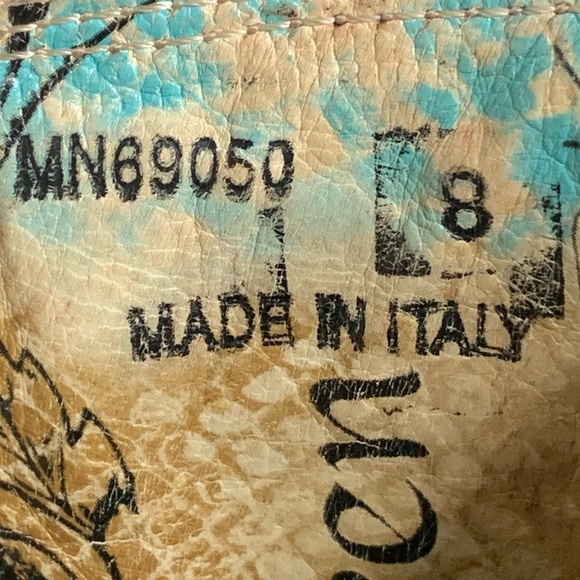 Siren by Mark Nason Women’s Distressed Brown Leather Tall Heeled Boots Size 8 - Picture 4 of 10